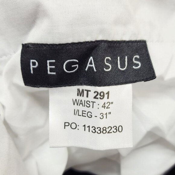 Pegasus Mens Navy Blue Corduroy Pants Size 42x31 Straight-Leg - Picture 3 of 7